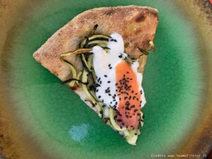 pizza salmone e zucchine